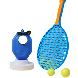 Ensemble d'entraînement de tennis <span class=keywords><strong>pour</strong></span> enfants - Raquette de rebond individuelle avec corde <span class=keywords><strong>pour</strong></span> l'entraînement sensoriel interactif <span class=keywords><strong>parent</strong></span>-enfant en extérieur - Product Image 3