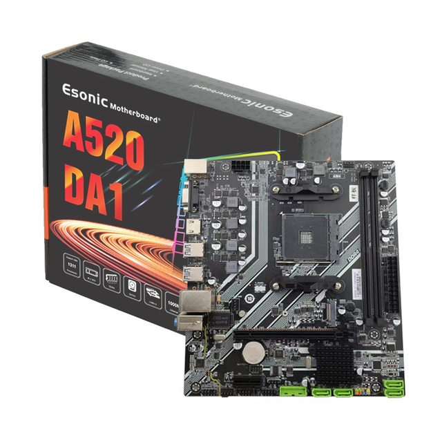 New A520 Micro-ATX Desktop Motherboard 2x DDR4 Double 64GB M.2 SATA Hard Drive Interface AMD 3000-5000 Series Dual-Band LAN