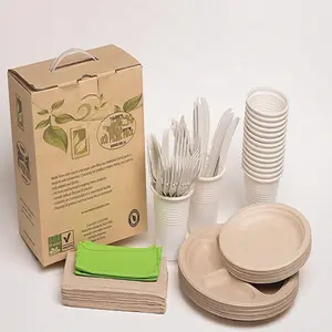 Haute Qualité Jetable Areca Feuille De Palmier Assiettes Bols Plateaux Vaisselle Biodégradable Pour Les Fêtes Mariages Restaurants