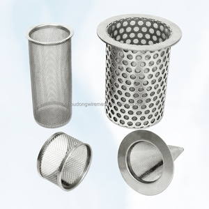 OEM 1 2 3 mm Öffnung Perforierter Kegelfilter Rostfreier 304 316 Edelstahl-Zylinderfilter zum Sieben - Product Image 1
