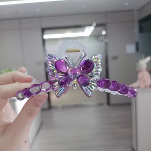 Strass De Luxe Cheveux Griffe Femmes Brillant Couleur Temprement Épingle <span class=keywords><strong>À</strong></span> Cheveux Cheveux <span class=keywords><strong>Crabe</strong></span> Pour Filles <span class=keywords><strong>Pince</strong></span> <span class=keywords><strong>À</strong></span> Cheveux Accessoires - Product Image 2