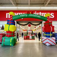 Arche publicitaire gonflable de Noël pour promotion extérieure en gros