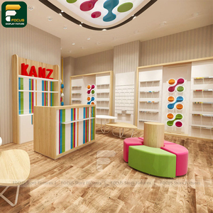 Custom Fashion Retail Display Rack Apparel Counter Garment Cabinet Glass Fixture Furniture - Product Image 1