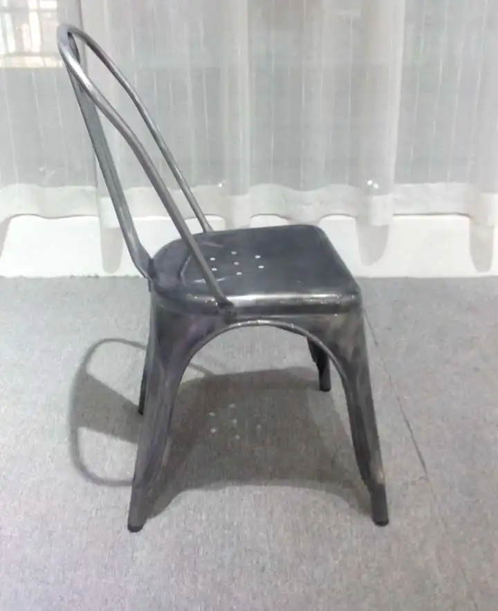 Vintage Industrial Metal Chair For Restaurant Furniture From India