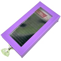 Ekstensi Bulu Mata Pribadi Logo Sendiri Matte Black Faux Mink Velvet Cashmere Volume Lashes Korea PBT 8mmCC