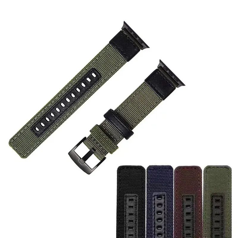 Goedkope Prijs Sport Stof Nylon Strap Voor Iwatch Band Serie 5/4/3/2/1 Riem Voor Apple horloge Band 44Mm/42Mm/40Mm/38Mm