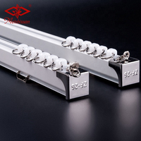 IKSUN Ensemble de tringles à rideaux Accessoires motorisés silencieux pour hôtel et rail à rideaux en profilé d'aluminium