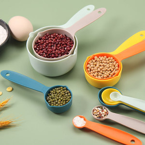 Nhà bếp muỗng canh dụng cụ đo lường đặt 10 mảnh cốc nhựa và thìa để nấu Cà phê bột gia vị nhỏ muỗng canh - Product Image 5