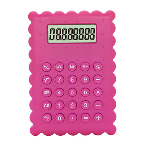 Phong cách mới Quà Tặng <span class=keywords><strong>Silicone</strong></span> bàn phím 8 chữ số điện tử trẻ em đầy màu sắc máy tính - Product Image 4