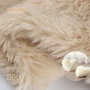 Br0001 Trắng Gấu Bông 800G Windproof 100% Polyester Heavyweight Challie Vải Cho Cô Gái May Mặc & Đồ Chơi Phụ Kiện Vải - Product Image 1