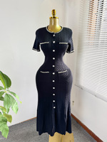 Jupe en tricot polyvalente, robe décontractée, robe d'été fine, robe élégante pour femmes, vêtements pour femmes