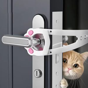 Porte battante réglable sans perçage pour animaux de compagnie, installation facile, support de porte pour chiens et chats, fournitures pour animaux, mobilier de camping - Product Image 1
