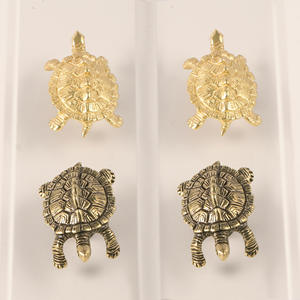 Maniglia creativa della porta dell'armadietto delle tartarughe in ottone - Product Image 4