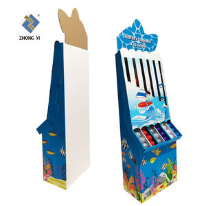 Jouets promotionnels de supermarché Petites boules Présentoir au sol en carton personnalisé Présentoir en papier - Product Image 5