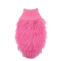 Vente en gros de chandail à col roulé en fourrure chaude pour l'hiver de créateur de mode vêtements de fête pour chiens