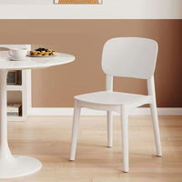 Chaises de salle à manger en plastique modernes et durables, empilables, pour hôtels et appartements, légères et faciles à nettoyer, prix de gros