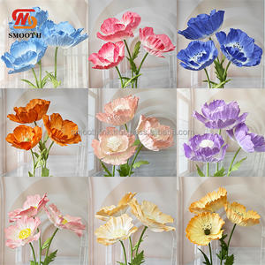 Grandes fleurs de rose géantes 3D pour mariage, fleurs de rose rouges en EVA faites à la main, arrangements floraux durables avec lumière - Product Image 5