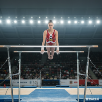 Justaucorps de gymnastique rouge Mystique en strass, brillant, pour entraînement et performance, en Spandex/Nylon, avec logo personnalisé, pour enfants et filles - Fournisseur d'usine