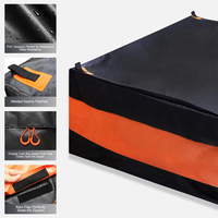 Sac de transport pliable robuste pour camion, 26 pieds cubes, en bâche PVC imperméable, grande capacité, ouverture double latérale