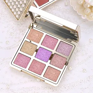 Hot selling 9 color diamond eye shadow banquet makeup factory supplier Cosmetic OEM/ODM