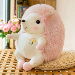 Peluche di <span class=keywords><strong>Riccio</strong></span> Carino all'Ingrosso, Morbido e Soffice con Ricamo a Fungo, Regalo per Bambini - Product Image 2