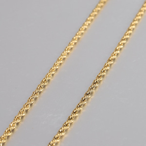 Collar de Cadena Trenzada de Oro de 18K, 2mm 60cm, Acero Inoxidable, Joyería de Moda para Uso Diario, Regalo para Mujer - Product Image 4