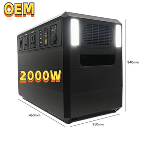 ปลั๊กแอนด์เพลย์สถานีพลังงานแบบพกพา2000วัตต์แบตเตอรี่ LiFePO4 45AH 51.2โวลต์พร้อมอินเวอร์เตอร์เพียวไซน์เวฟสำหรับการตั้งแคมป์กลางแจ้ง - Product Image 1