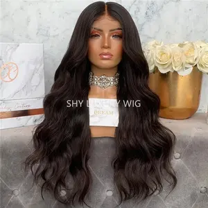 Natural Scalp Baby Hair Cambodian Raw Hair Invisible HD Skin Melt Swiss Lace Wig Wholesale Glueless Full Lace Braid Wig Vendors