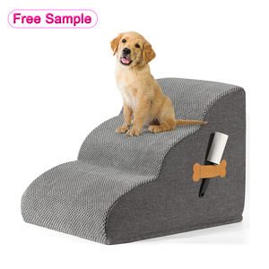 Klappbarer zusammenklappbarer faltbarer tragbarer hoher Autobett Stuhl Schrittleiter Haustier Rampe kleine Hunde Treppen für Hund - Product Image 1