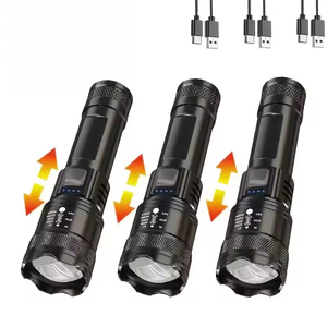 High Strong Power <b>Led</b> <b>Flashlights</b> Torch with Display Light USB Charging Camping Fishing Emergency Lantern - Product Image 6