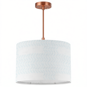 Lámpara de Techo Moderna de Estilo Nórdico, Tipo Tambor, de Cobre, Luz Blanca Cálida, Base E26, Instalación Colgante para el Hogar - Product Image 1