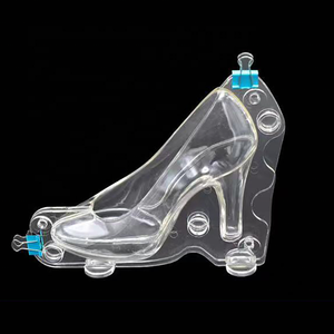 3D de plástico de tacón alto zapatos en forma de <span class=keywords><strong>molde</strong></span> para hacer Chocolate transparente <span class=keywords><strong>Fondant</strong></span> pastel decoración moldes para hornear - Product Image 2