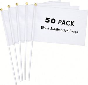 Drapeaux nationaux miniatures personnalisés à agiter à la main, bannières de pays, mât de drapeau en polyester imperméable, vente en gros pour fournisseurs - Product Image 2