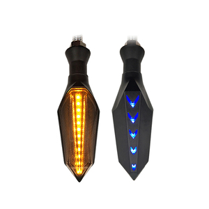 Autodragons - Luz Trasera Universal de 12 V para Motocicleta, Intermitente LED Secuencial Azul, Indicador de Señal de Giro, Luz de Freno - Product Image 4