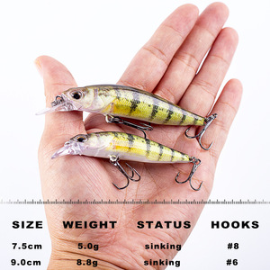 Simulation Appât Minnow Parler de l'eau Appât dur Appât de pêche Appât - Product Image 3