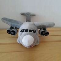 Jouet en peluche pour enfants, voitures, avions, mignon, gris, avion en peluche