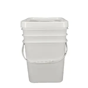 10L 15L Transfer Barrel Square Plastic Bucket Paint Bucket