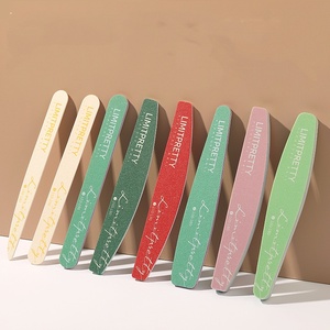 Hot Sale Chaoji Double Sided Manicure Tool Plastic Emery Board Size 100/180 China Custom Logo Option for Salon Use