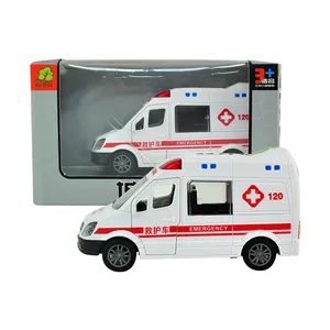 Jongens Nieuw Model Plastic Voertuig Wrijving Truck Stress Speelgoed Ambulance Auto Voor Kinderen
