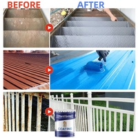 Peinture acrylique à base d'eau anti-rouille et anti-corrosion pour tôles de toiture métalliques et structures en acier, revêtement liquide écologique