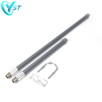 2400-2500MHZ 2.4g 15dBi wifi wlan antenne extérieure en fibre de verre omnidirectionnelle sans fil avec connecteur N femelle/mâle