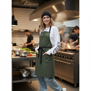 Delantal de cocina sin mangas Nomad para restaurante, limpieza, jardín, disponible en algodón, denim, lona, poliéster - Tela apta para alimentos - Product Image 3