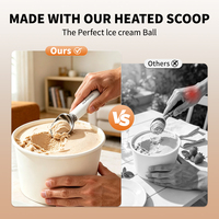 Alpicool - Cuchara Eléctrica Recargable para Helado, Cuchara Autocalentable para Helado Duro, la Más Vendida