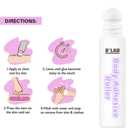 Colle adhésive corporelle transparente sans danger pour la peau, tenue longue durée pour vêtements de danseurs et cosmétiques, non irritante, colle liquide pour la peau OEM