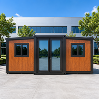 Maison conteneur pliable à 2 étages, 20 pieds, structure en acier, aménagement double niveau, annexe familiale résidentielle, option toit en pente pour jardin