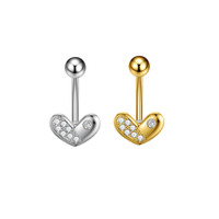 Freya Designer Mode Körperschmuck Großhandel Edelstahl Bauchnabelpiercing für Frauen Schwebender Nabel Helix Ohrringe