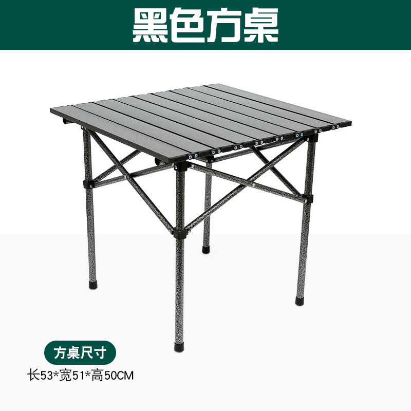 mesa cuadrada negra