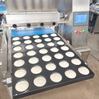 Machine de production de cupcakes pour boulangerie commerciale, ligne de production de gâteaux avec injection de chocolat et remplissage, pour ingrédients à base d'eau