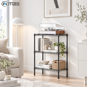 Estante Metálico Negro de 3 Niveles MZG, Capacidad de 750 lbs, Organizador de Alambre para Cocina, Baño, Lavandería, 11.8"D*21.7"W*28.6"H - Product Image 2