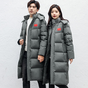 Veste longue à capuche personnalisée avec logo pour équipes sportives chinoises, en polyester/coton, <span class=keywords><strong>fermeture</strong></span> <span class=keywords><strong>éclair</strong></span>, pour hommes et femmes, football, basketball - Product Image 4